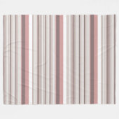 Witte strepen fleece deken (Voorkant (Horizontaal))