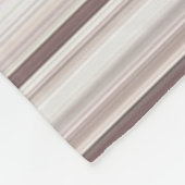 Witte strepen fleece deken (Hoek)