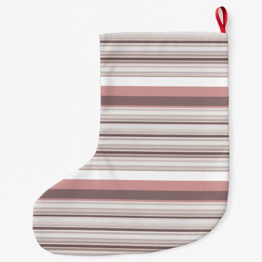 Witte strepen grote kerstsok (Achterkant)