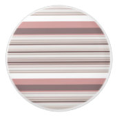 Witte strepen keramische knop (Voorkant)