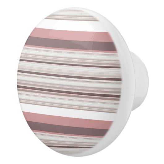 Witte strepen keramische knop (Rechts)