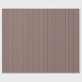 Witte Strepen Kerstkleur Elegant Eenvoudige Stijl Cadeaupapier (Vlak)