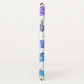 Witte strepen kleurig glitter Case-Mate iPhone case (Achterkant / rechts)