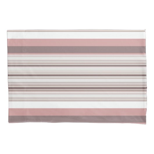 Witte strepen kussensloop (Voorkant-Links)