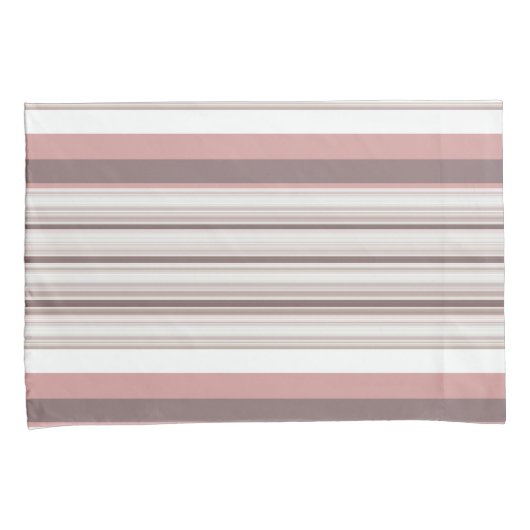 Witte strepen kussensloop (Voorkant-Rechts)