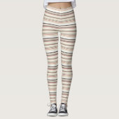  witte strepen leggings (Voorkant)