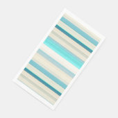 Witte strepen met klauwhout servet (Hoek)