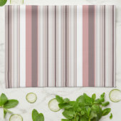 Witte strepen theedoek (Gevouwen)