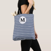 Witte strepen tote bag (Dichtbij)