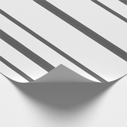 Witte strepen witte tapijten - Gift Wrap Cadeaupapier (Hoek)