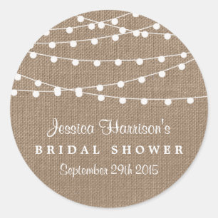 Witte strijklichten op bijtende Vrijgezellenfeest Ronde Sticker