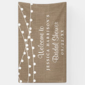 Witte strijklichten op bijtende Vrijgezellenfeest Spandoek (Verticaal)