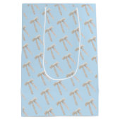 Witte Strik Luxe Medium Cadeauzakje (Achterkant)