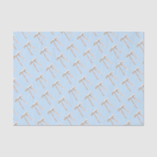 Witte strik luxe tissuepapier (Voorkant)