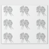 Witte Strikken Inpakpapier (Vlak)