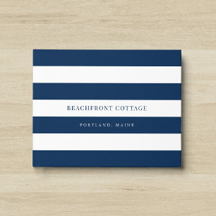 Witte Stripes en aangepaste kleuren voor thuisgebr Gastenboek