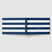 Witte stripes en aangepaste kleuren voor thuisgebr gastenboek (Volledig)