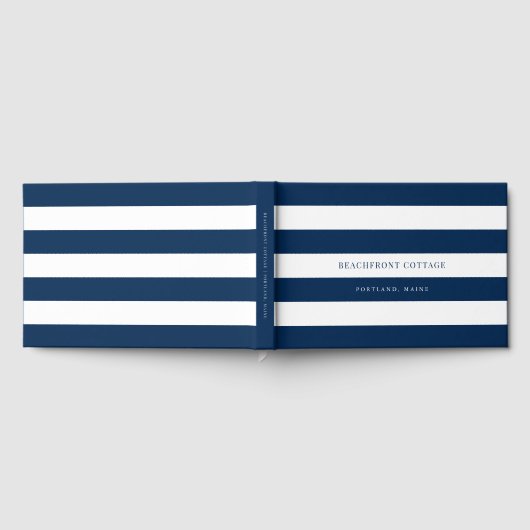 Witte stripes en aangepaste kleuren voor thuisgebr gastenboek (Volledig)