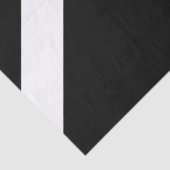 Witte Stripes en Chevrons op zwart met monogram Tissuepapier (Detail)