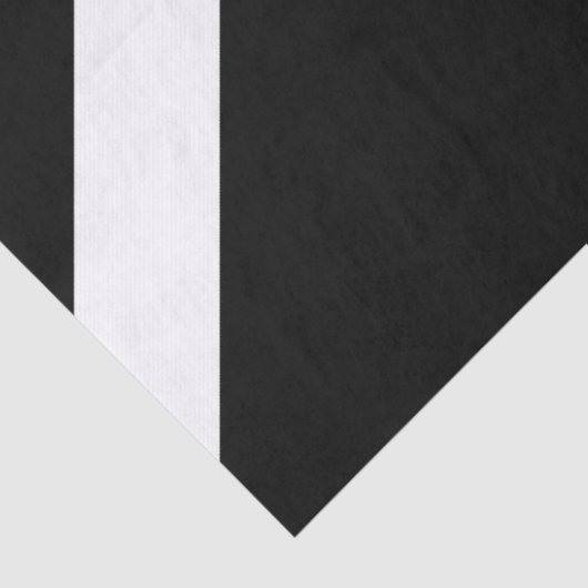 Witte Stripes en Chevrons op zwart met monogram Tissuepapier (Detail)