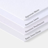 Witte strips en Chevrons op rood met monogram Bedankkaart (Papieren Hoek)