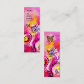 WITTE STROMEN EN GOUDE BUTTERFLES MINI VISITEKAARTJE (Voorkant / Achterkant)