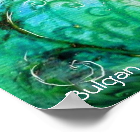 WITTE STROOIEN, BLAUWE GROENZUIVERS MET HARDE POSTER (Hoek)