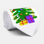 Witte Stropdas W/Pijnboom (Opgerold)