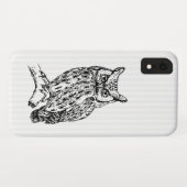 Witte struiken en kippen Case-Mate iPhone case (Achterkant (horizontaal))