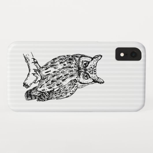 Witte struiken en kippen Case-Mate iPhone case (Achterkant (horizontaal))