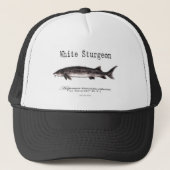 Witte Sturgeon Titled items Trucker Pet (Voorkant)