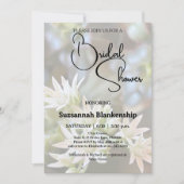 Witte succulente bloemenachtergrond Vrijgezellenfe Kaart (Voorkant)