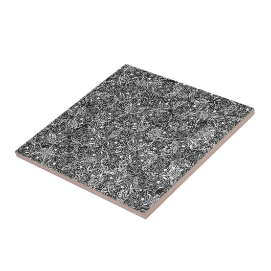 Witte suikerstroop tegeltje (Zijkant)