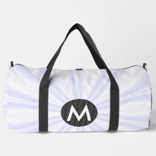 Witte Sunburst Monogram Zwarte Cirkel Plunjezak