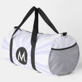Witte Sunburst Monogram Zwarte Cirkel Plunjezak (Rechterhoek)