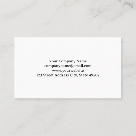 Witte SUV | moersleutels Visitekaartje (Achterkant)