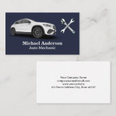 Witte SUV | moersleutels Visitekaartje (Voorkant / Achterkant)