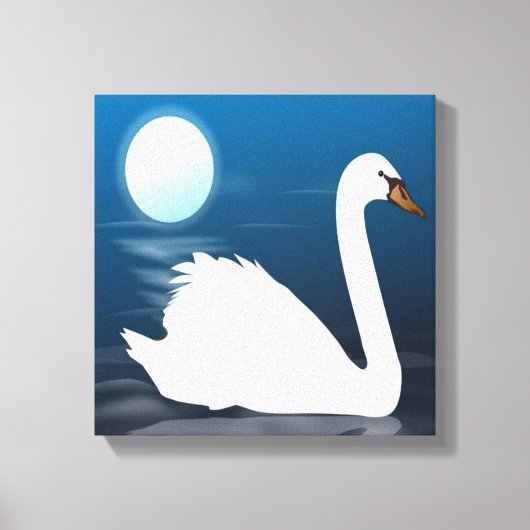 WITTE SWAN CANVAS AFDRUK (Voorkant)