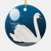 WITTE SWAN KERAMISCH ORNAMENT (Voorkant)