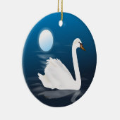 WITTE SWAN KERAMISCH ORNAMENT (Rechts)