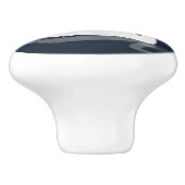 WITTE SWAN KERAMISCHE KNOP (Zijkant)
