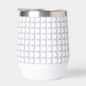 Witte symmetrische geruite verlooppatroon Lijsten (Rechts)