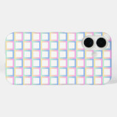 Witte symmetrische geruite verlooppatroon Lijsten Case-Mate iPhone Case (Achterkant (horizontaal))