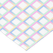 Witte symmetrische geruite verlooppatroon Lijsten Korte Tafelloper (Hoek)