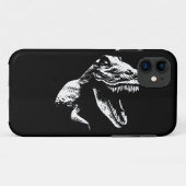 Witte T Rex Case-Mate iPhone Case (Achterkant (horizontaal))