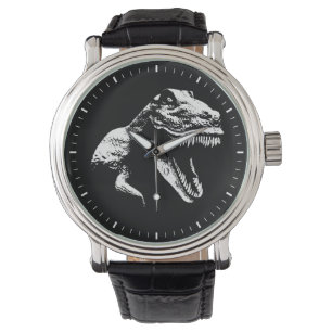 Witte T Rex Horloge