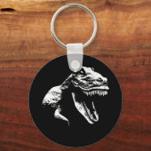 Witte T Rex Sleutelhanger (Voorkant)