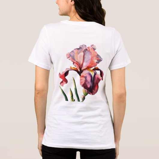 Witte T-shirt bloem (Achterkant)