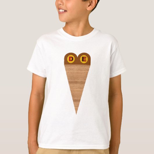 Witte T-shirt GLACES DUITSLAND (Voorkant)