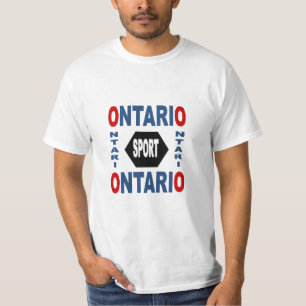 Witte T-shirt man ONTARIO SPORT
